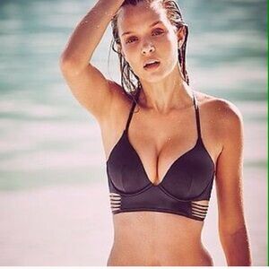 Victoria's Secret long line bombshell swim top 34D